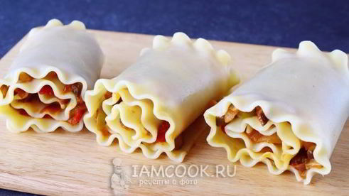 постная лазанья с грибами