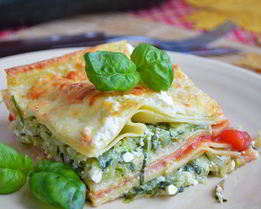 Сливочная лазанья с кабачком