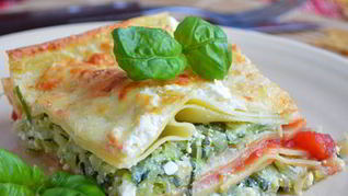 Сливочная лазанья с кабачком