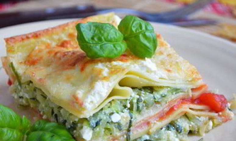 Рецепт сливочной лазанья с кабачком