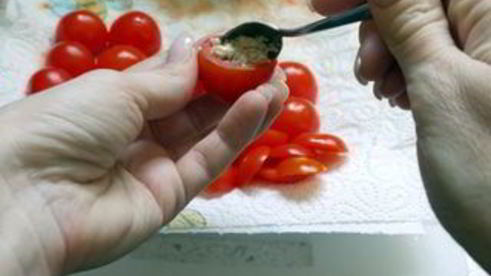 домашние паппарделле с фаршированными помидорчиками