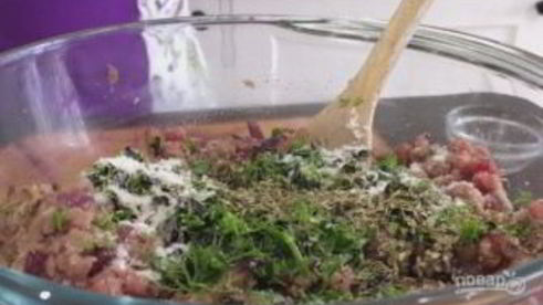 фаршированные макароны ракушки под соусом бешамель