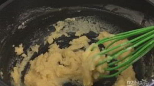 фаршированные макароны ракушки под соусом бешамель