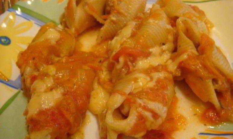 Рецепт фаршированных макарон-ракушек