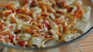 Фаршированные макароны трубочки