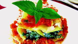 Каннелони со шпинатом и рикоттой