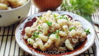 Макароны по-флотски с отварным мясом