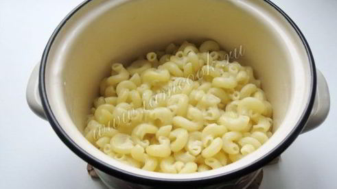 макароны по-флотски с отварным мясом