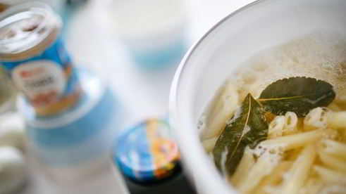 макароны по-флотски с тунцом