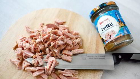 макароны по-флотски с тунцом