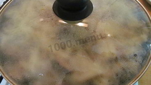 макароны с белыми грибами