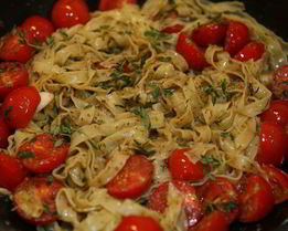 Макароны с тимьяном и орегано