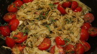 Макароны с тимьяном и орегано