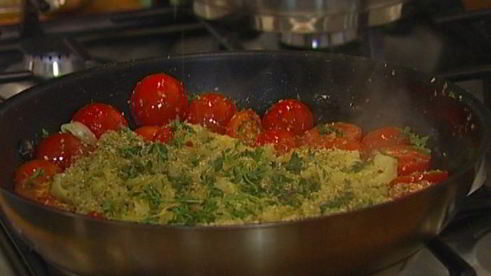 макароны с тимьяном и орегано