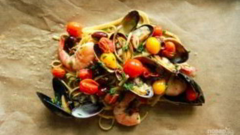 паста из морепродуктов