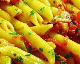 Паста с беконом и сыром