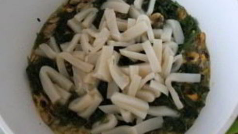 паста с чернилами каракатицы и морепродуктами