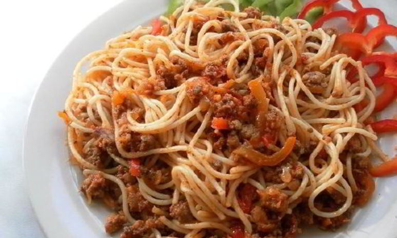 Рецепт пасты с фаршем и помидорами