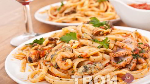 паста с морепродуктами