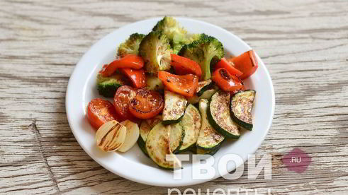 паста с овощами