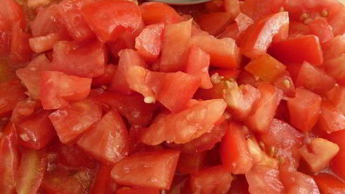 паста с помидорами и зеленой фасолью