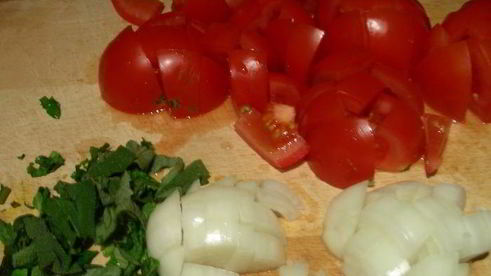 паста с розмарином, мятой и шалфеем