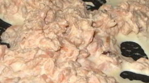 паста с рыбой и сливками