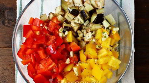 паста с запеченными овощами