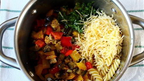 паста с запеченными овощами