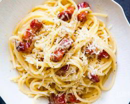 Спагетти Карбонара с беконом