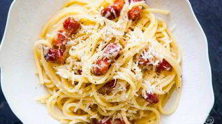Спагетти Карбонара с беконом