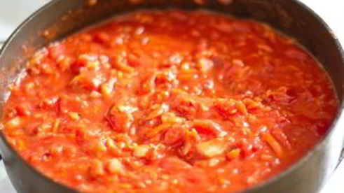 спагетти с зимним соусом маринара