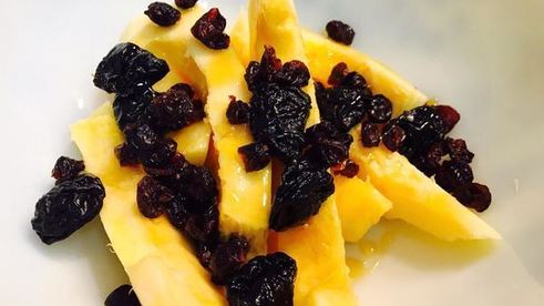 спагетти-тыква запеченая с рисом и сухофруктами