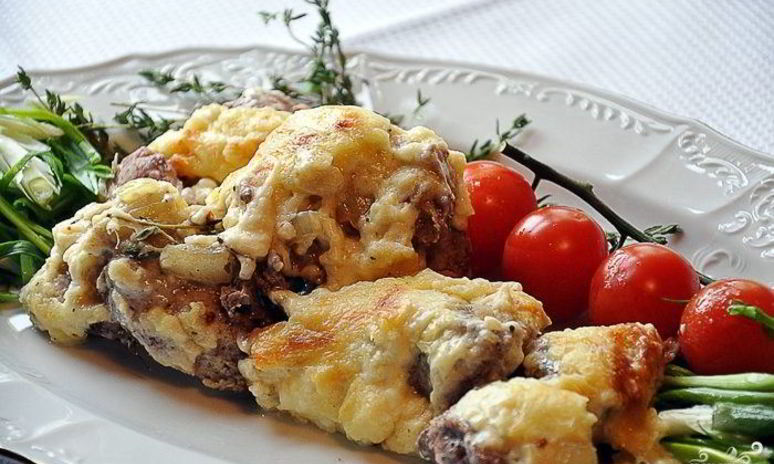 Рецепт мяса по-французски с картофелем