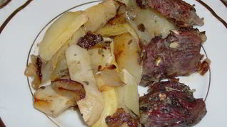 Баранина с картофелем в духовке