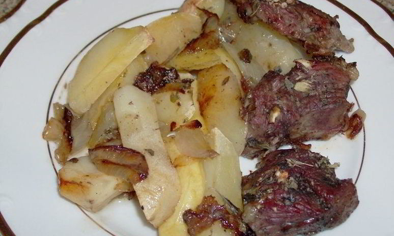 Рецепт баранины с картофелем в духовке