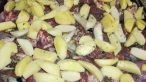 баранина с картофелем в духовке