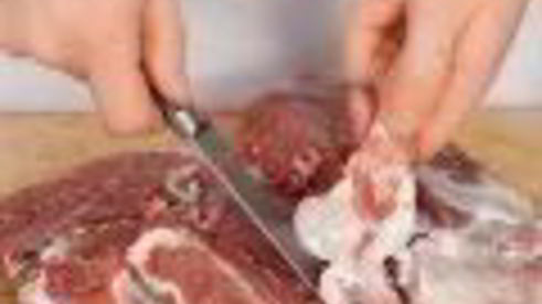 баранья ножка с пряной зеленью