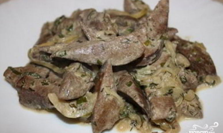 Рецепт бефстроганова из печени в мультиварке