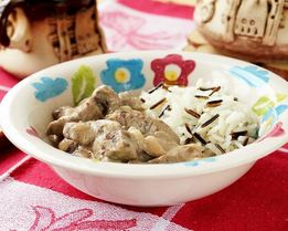 Бефстроганов из свинины в мультиварке