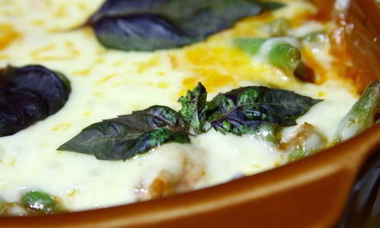 Рецепт филе грудки индейки, запеченое с овощами