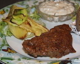 Говядина с горчицей в духовке