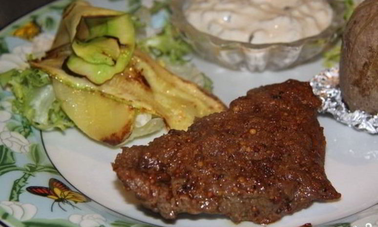 Рецепт говядины с горчицей в духовке