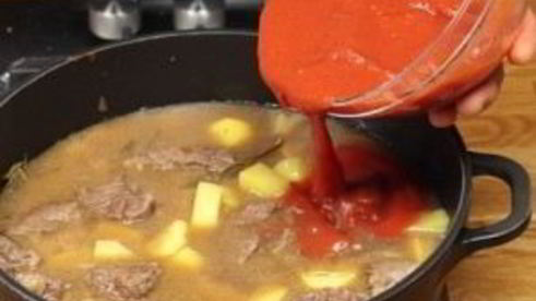 говядина с картошкой