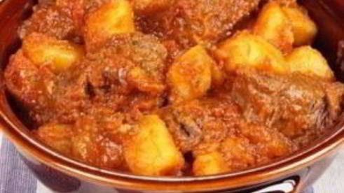 говядина с картошкой
