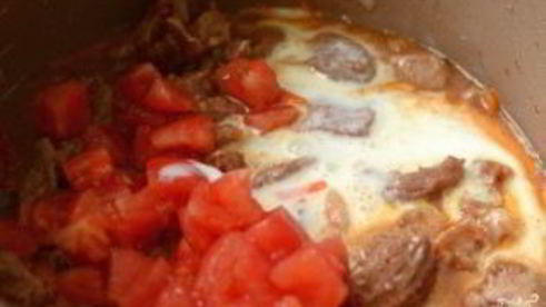 говядина с подливкой