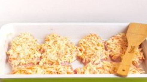 куриное филе с морковью и сыром