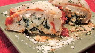 Куриное филе с сыром Рикотта