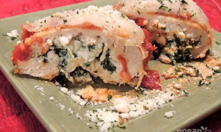 Рецепт куриного филе с сыром рикотта