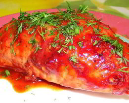 Куриное филе в медовом соусе